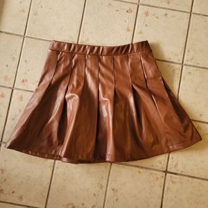 Have Brand Faux Leather Mini Skirt